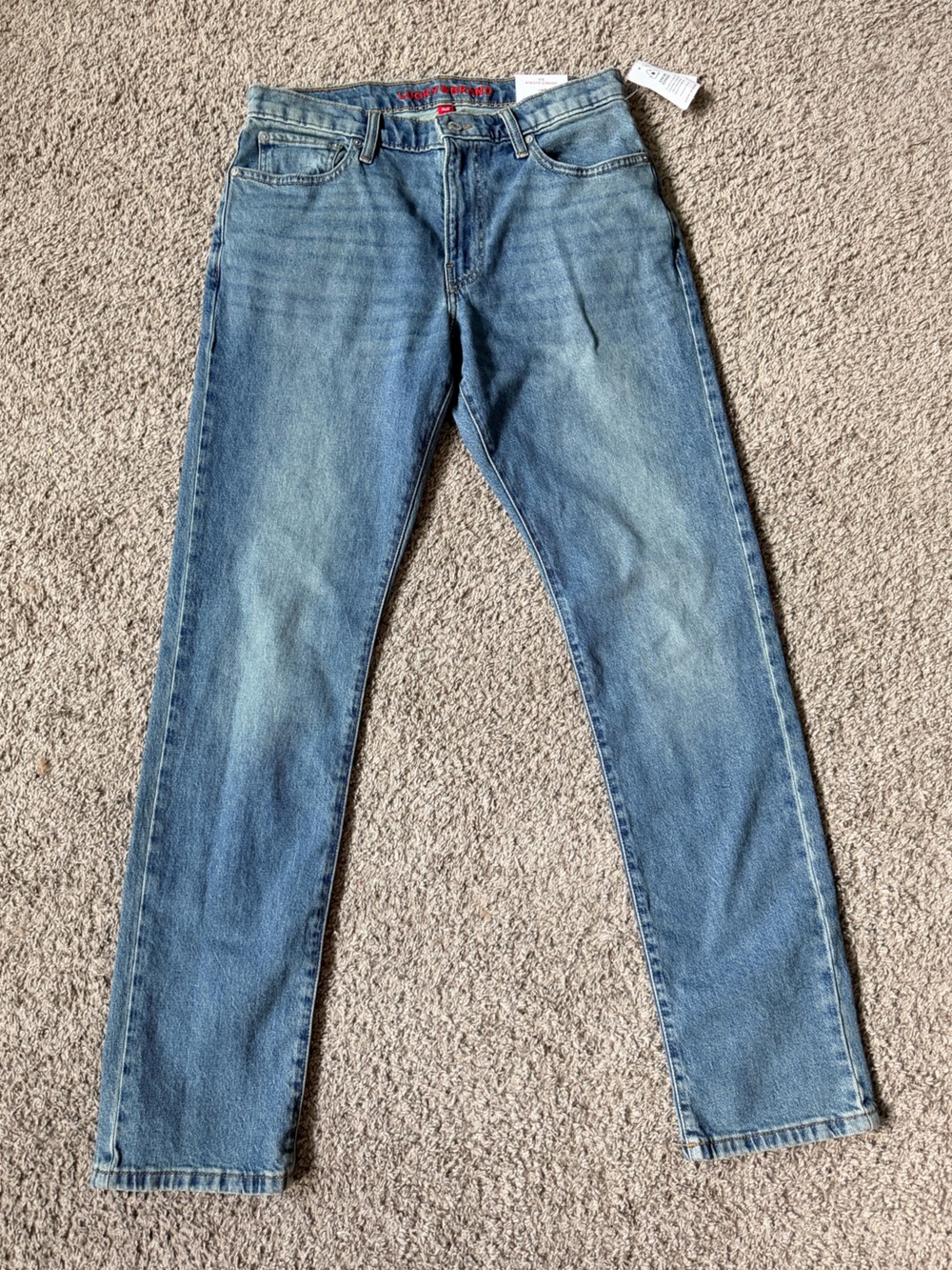 Lucky Brand 410 Athletic Straight Comfort Stretch Jeans